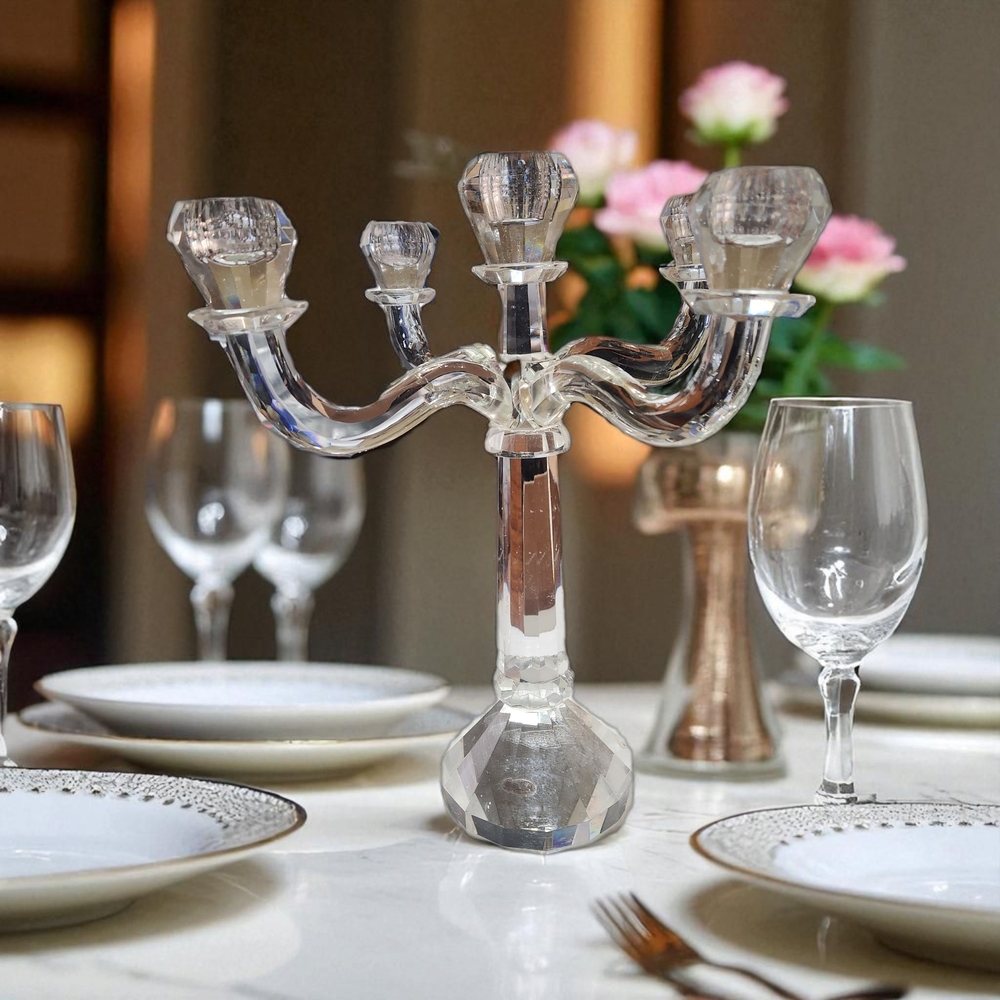 Shannon Crystal Candelabra by Godinger - Picture 15 of 16